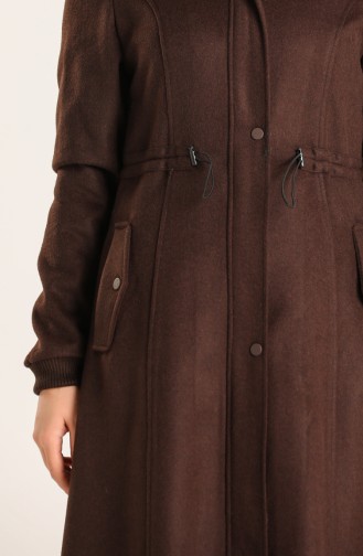 Furry Cashmere Coat 1020-05 Brown 1020-05