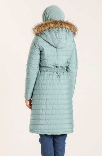 Hooded Quilted Coat 5095-06 Green 5095-06