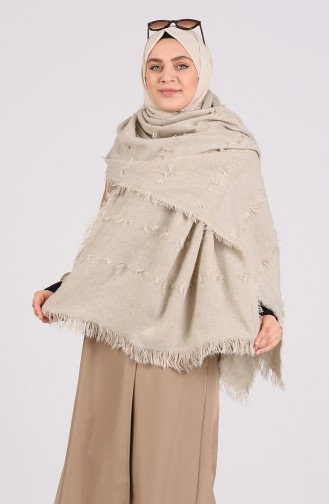 Cream Poncho 43500-02