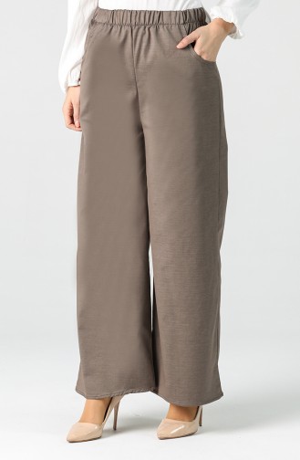 Baggy Trousers with Pockets 9024-03 Dark Mink 9024-03