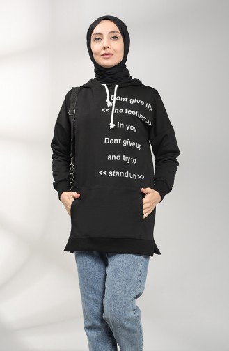 Sweatshirt Noir 0110-01