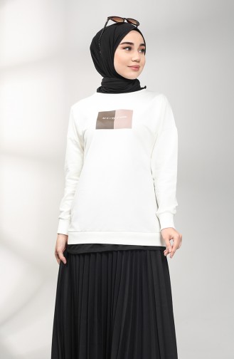 Garnili Sweatshirt 0111-01 Ekru