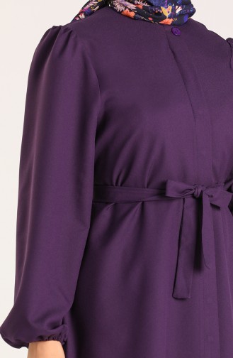 Elastic Sleeve Tunic Trousers Double Suit 0310-02 Purple 0310-02