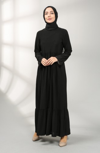Pleated Dress 1938-02 Black 1938-02