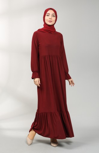 فستان أحمر كلاريت 1938-04
