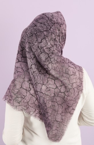 Patterned Flamed Scarf 2985-04 Dark Lilac 2985-04