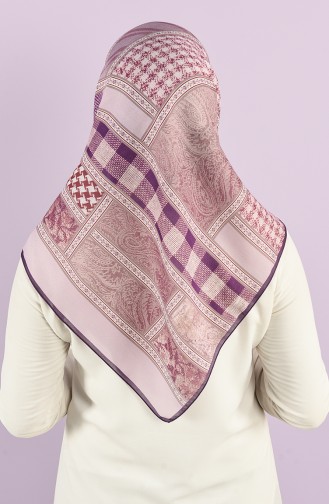 Karaca Patterned Soft Scarf 90727-10 Lilac Purple 90727-10