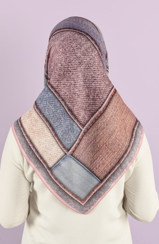 Karaca Patterned Soft Scarf 90738-05 Powder Stone 90738-05