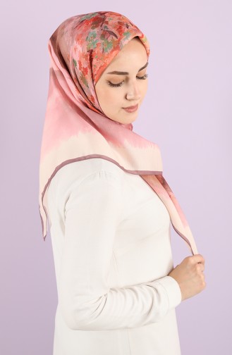 Karaca Patterned Soft Scarf 90740-04 Lilac Powder 90740-04