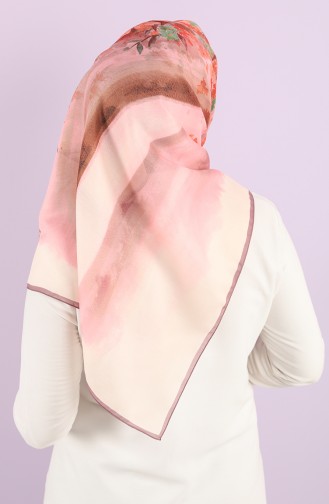 Karaca Patterned Soft Scarf 90740-04 Lilac Powder 90740-04