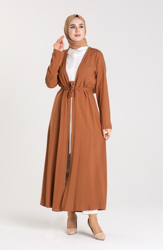 Tobacco Brown Abaya 4559-06