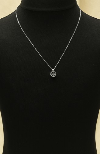 Silver Gray Necklace 306-01