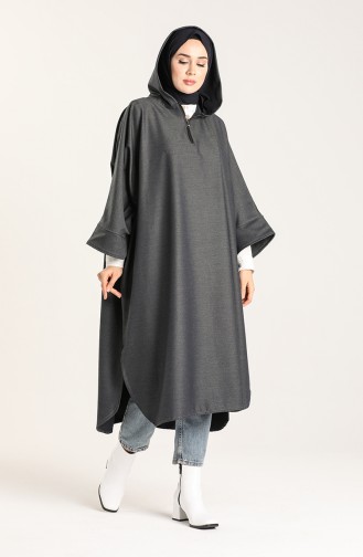 Hooded Half Sleeve Poncho 9025b-01 Parliament 9025B-01