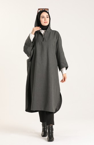 Dark gray Poncho 9025D-01