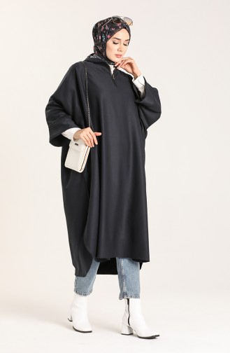 Navy Blue Poncho 9025E-01