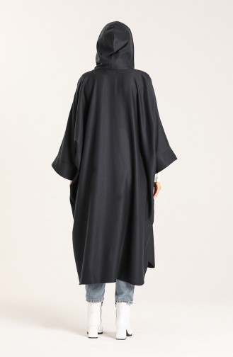 Navy Blue Poncho 9025E-01