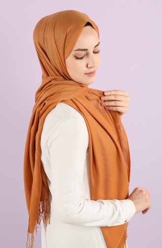 Düz Paşmina Şal 901472-65 Camel