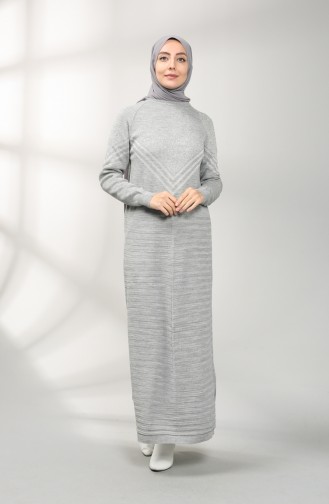 Knitwear Glitter Garni Dress 8221-04 Gray 8221-04