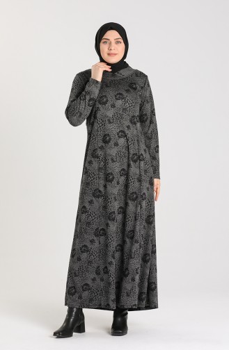 Schwarz Hijab Kleider 0413-01