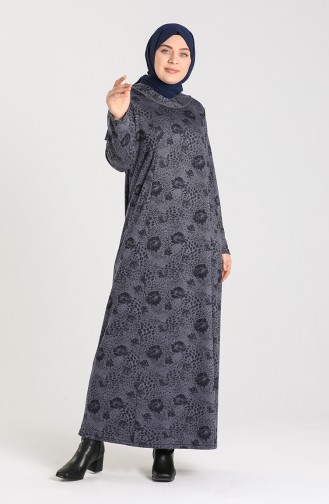 Robe Hijab Bleu Marine 0413-02