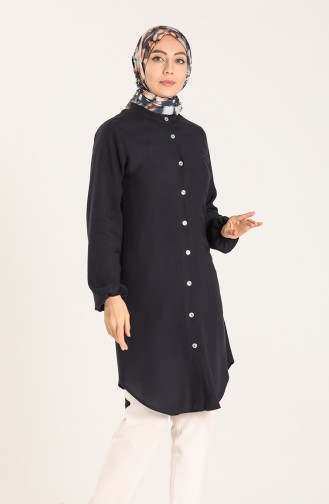 Navy Blue Tuniek 3174-04