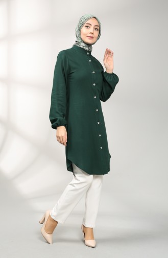 Judge Collar Tunic 3174-05 Emerald Green 3174-05