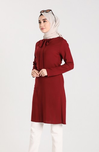 Tie Collar Tunic 3175-03 Cherry 3175-03