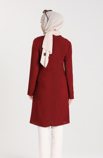 Tie Collar Tunic 3175-03 Cherry 3175-03