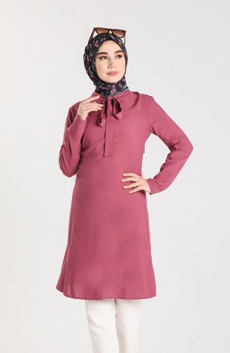 Tie Collar Tunic 3175-04 Dried Rose 3175-04