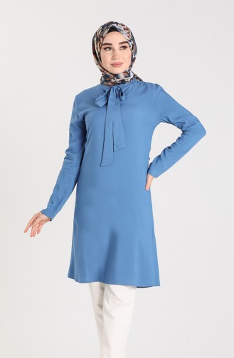 Tie Collar Tunic 3175-09 Indigo 3175-09