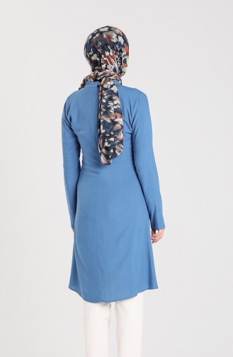 Tie Collar Tunic 3175-09 Indigo 3175-09