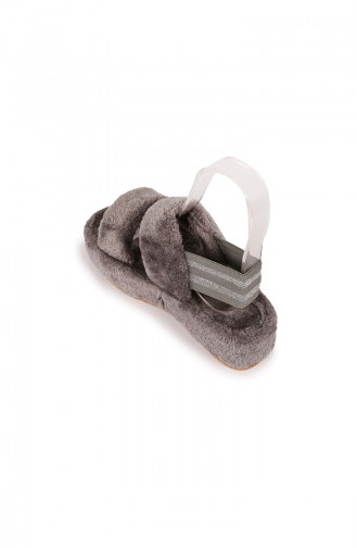 Gray Woman home slippers 1000-02