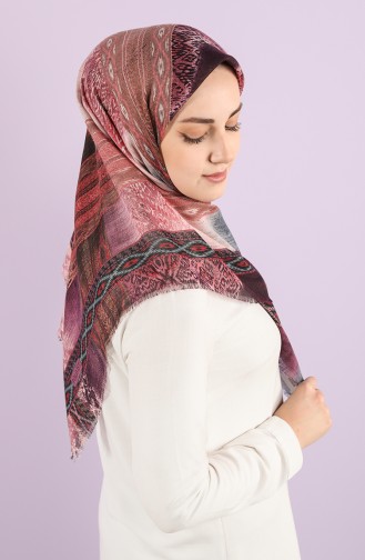Patterned Flamed Scarf 2981-03 Purple Lilac 2981-03