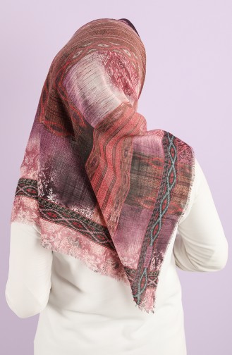 Patterned Flamed Scarf 2981-03 Purple Lilac 2981-03