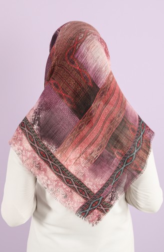 Patterned Flamed Scarf 2981-03 Purple Lilac 2981-03