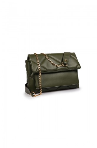 Khaki Schultertasche 41Z-06