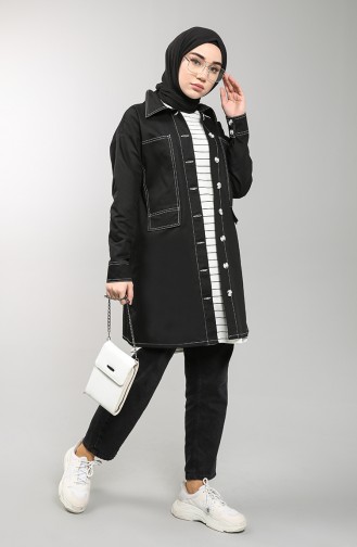 Black Trench Coats Models 8284-01