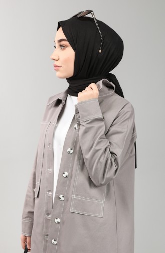 Gray Trench Coats Models 8284-04