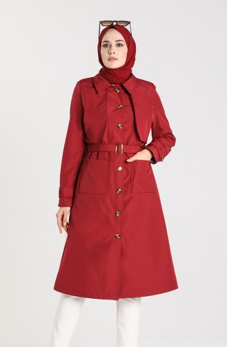 Trench Coat Bordeaux 0001-01