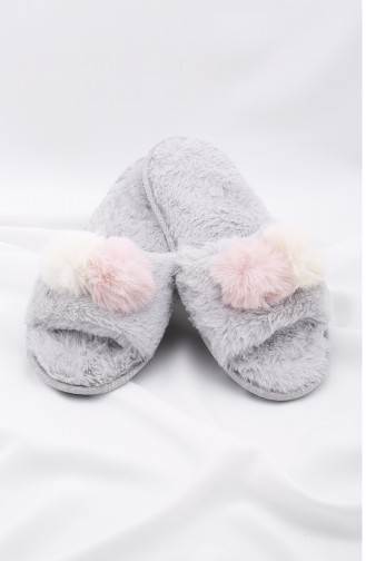Gray Woman home slippers 02-01