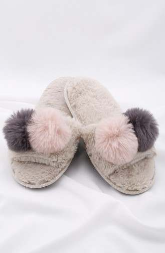 Beige Woman home slippers 03-02