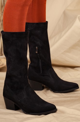 Black Boots-booties 0524-01