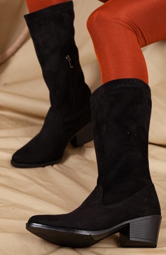 Black Boots-booties 0524-01