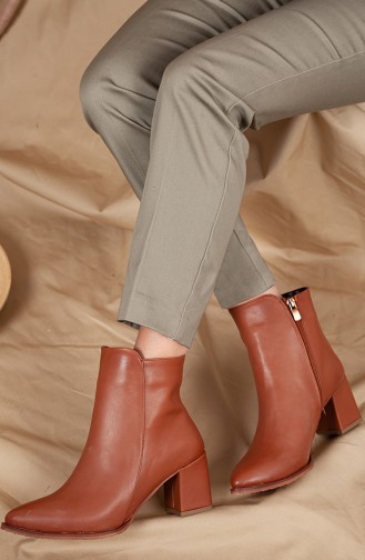 Tan Boots-booties 0546-02