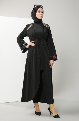 Black Abaya 7374-01