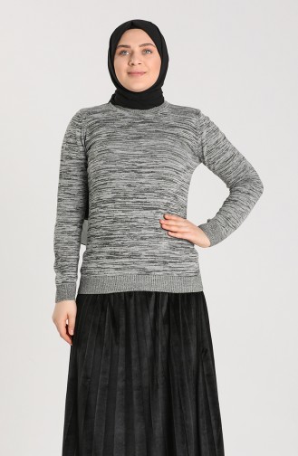 Grau Pullover 9115-01