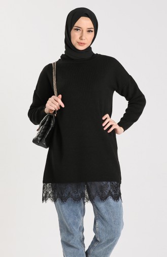 Schwarz Pullover 4961-02