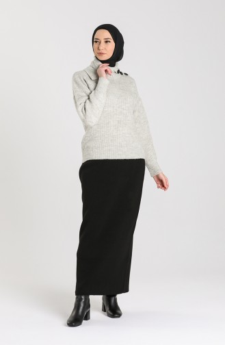 Knitwear Short Sweater 5015-01 Gray 5015-01