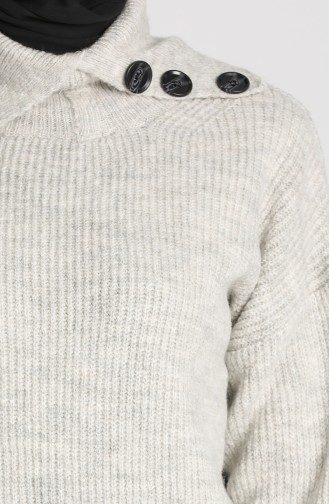 Knitwear Short Sweater 5015-01 Gray 5015-01