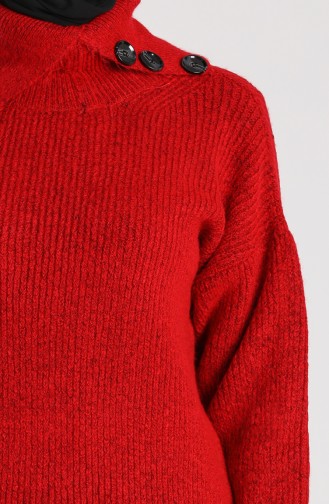 Knitwear Short Sweater 5015-04 Red 5015-04